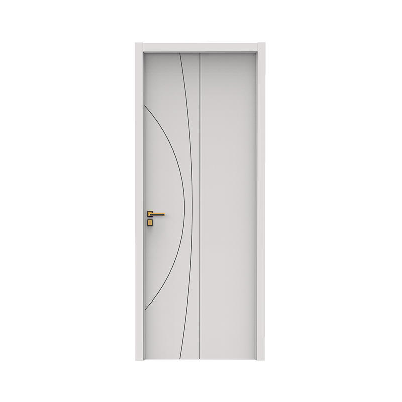 Flush design WPC Minimalist Interior Door With  Frame HL-5035