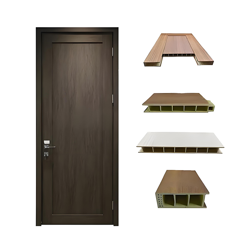 Easy to Install Modern Design Durable 35mm WPC Door Panel Assembly Door Profiles Interior Doors Using